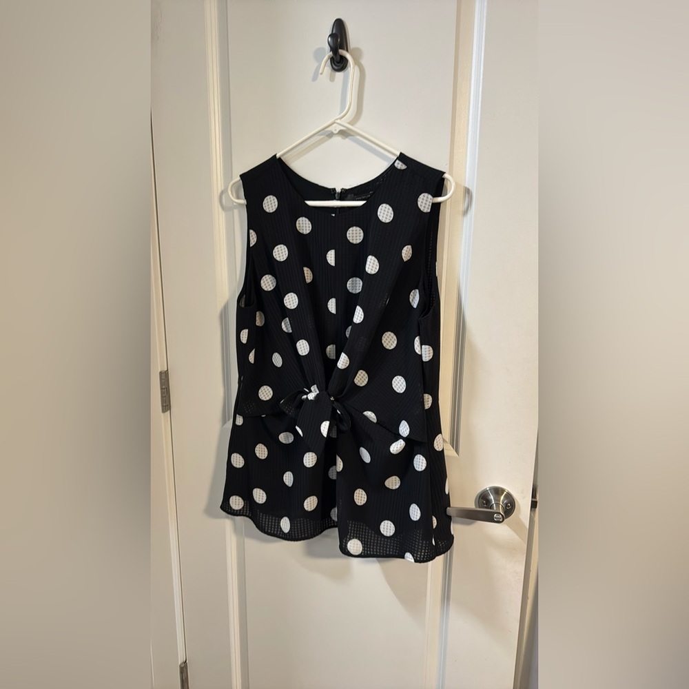 Ann Taylor Polka dot blouse